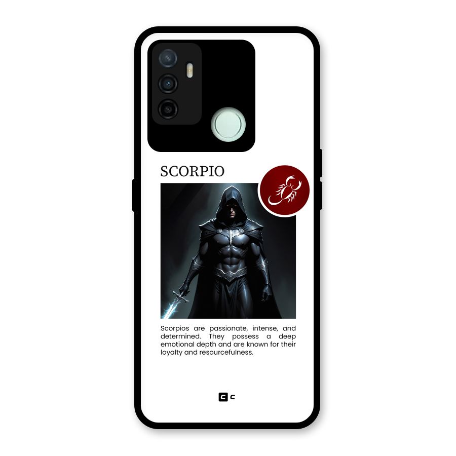 Sane Scorpio Glass Back Case for Oppo A53