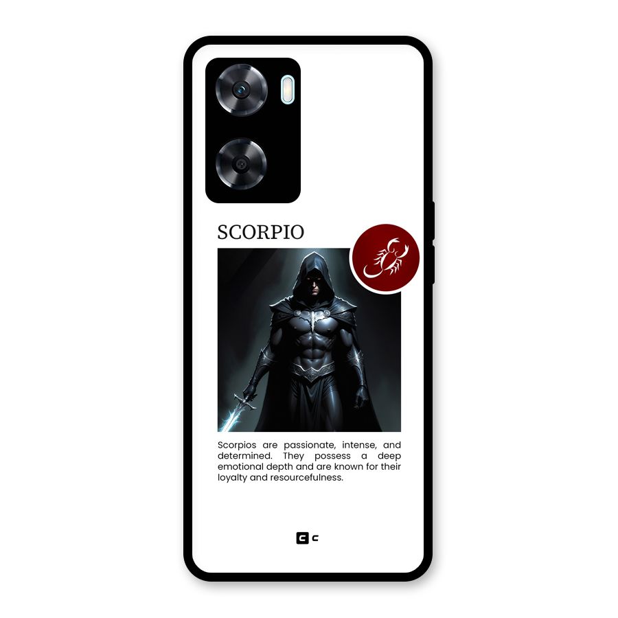 Sane Scorpio Glass Back Case for Oppo A77