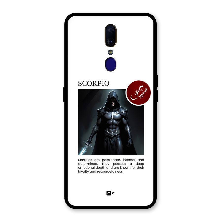 Sane Scorpio Glass Back Case for Oppo F11