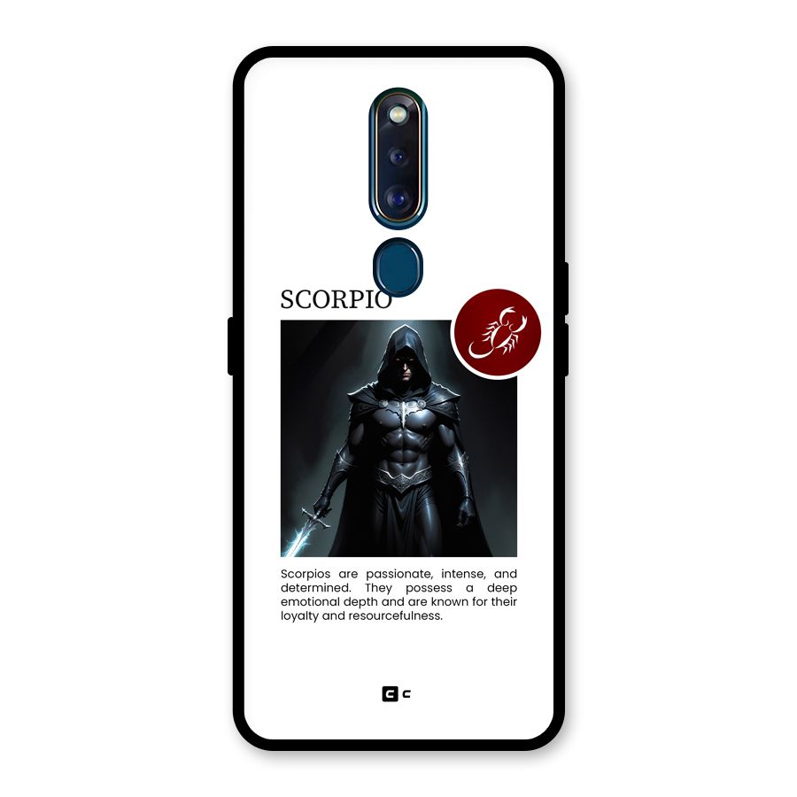 Sane Scorpio Glass Back Case for Oppo F11 Pro