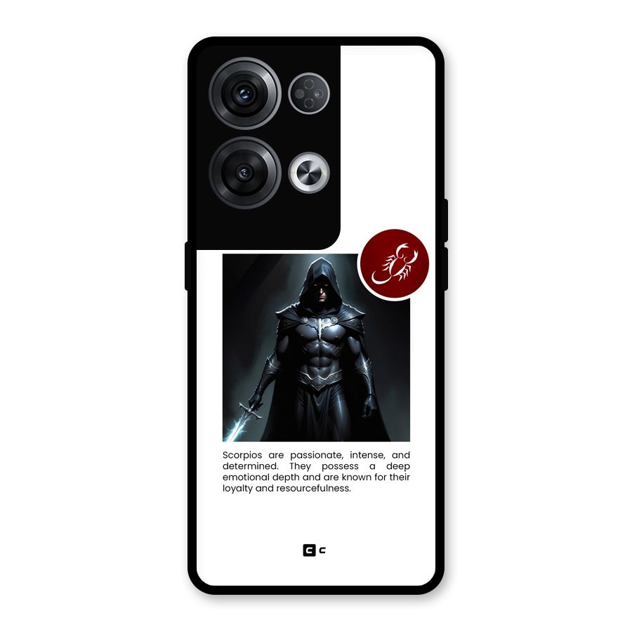 Sane Scorpio Glass Back Case for Oppo Reno8 Pro 5G