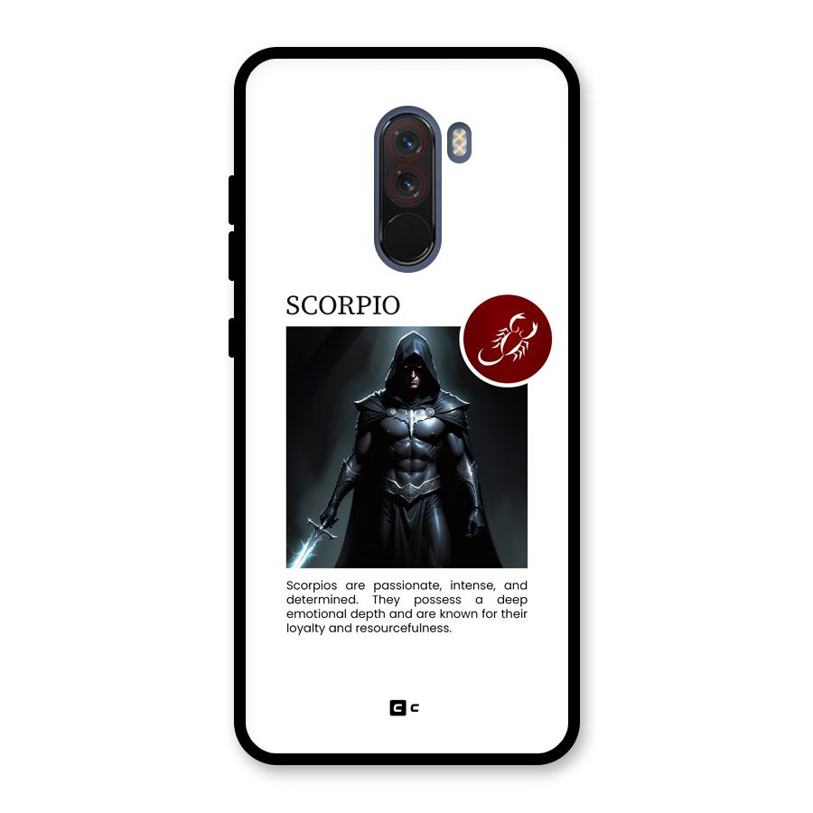 Sane Scorpio Glass Back Case for Poco F1