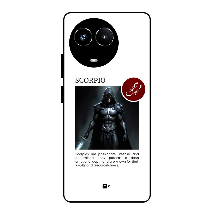 Sane Scorpio Glass Back Case for Realme 11X