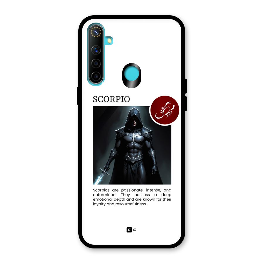 Sane Scorpio Glass Back Case for Realme 5