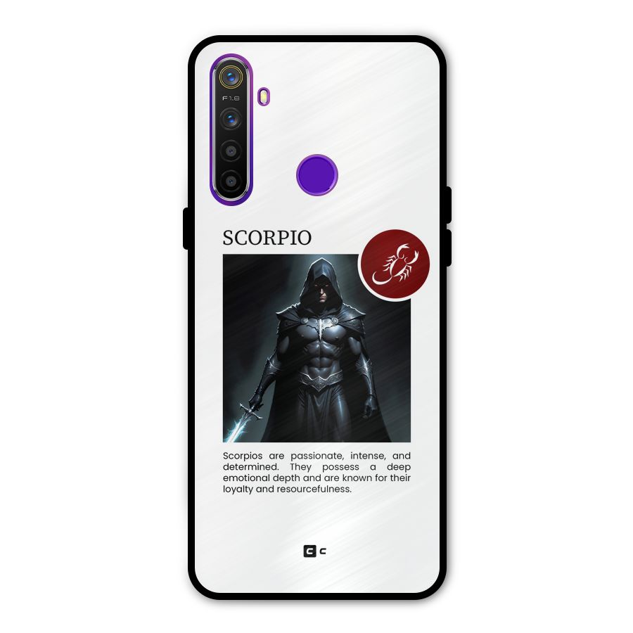 Sane Scorpio Glass Back Case for Realme 5s