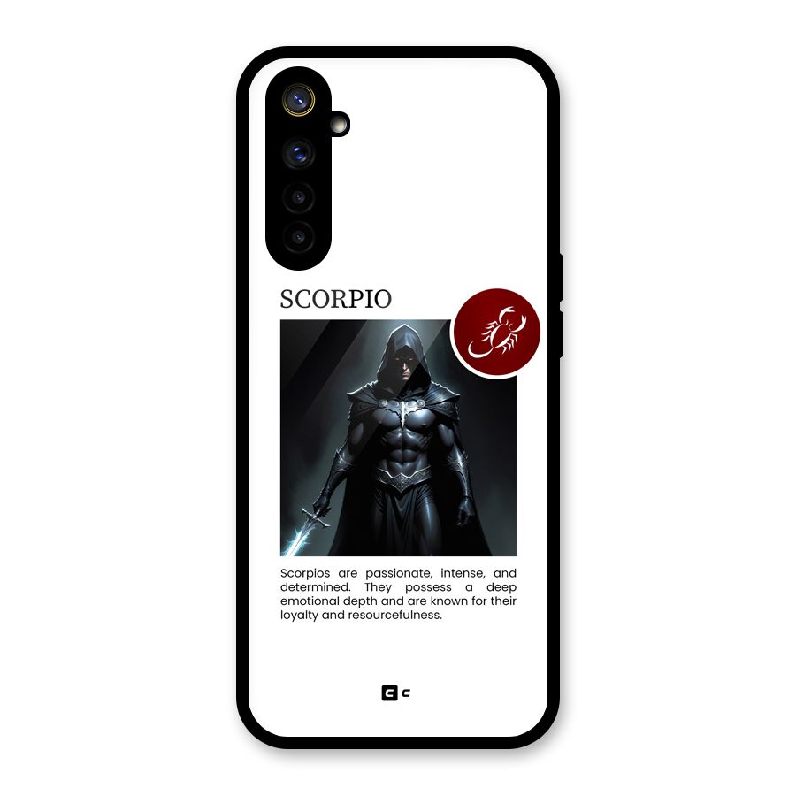 Sane Scorpio Glass Back Case for Realme 6