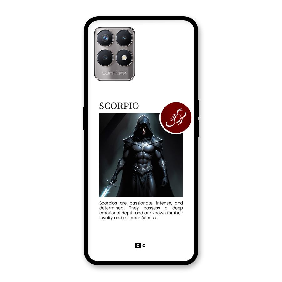 Sane Scorpio Glass Back Case for Realme 8i
