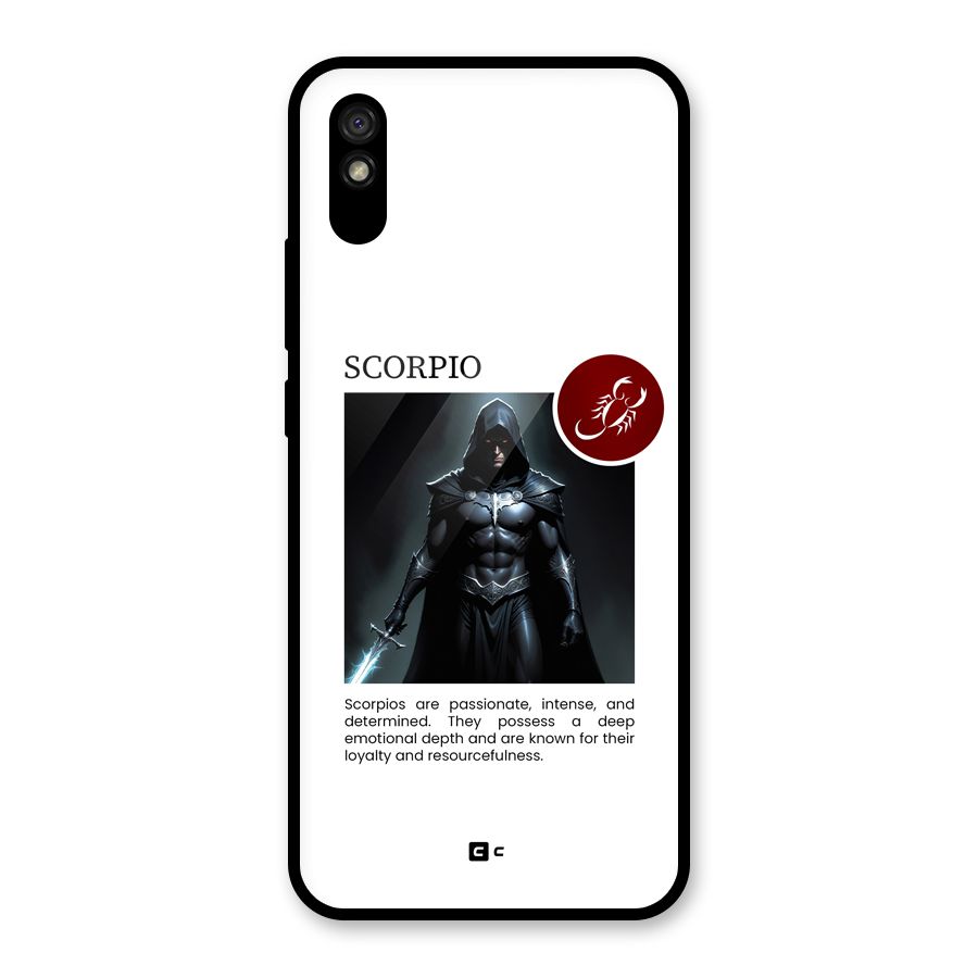 Sane Scorpio Glass Back Case for Redmi 9i