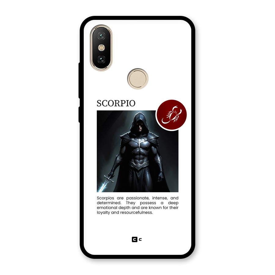 Sane Scorpio Glass Back Case for Redmi A2