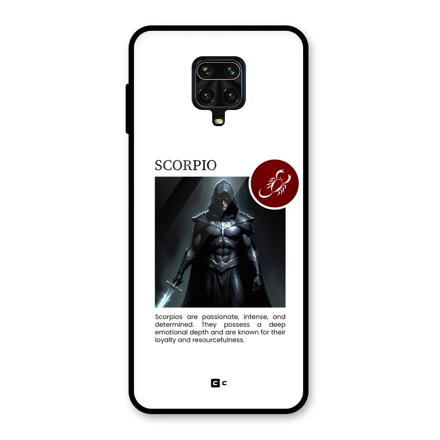 Sane Scorpio Glass Back Case for Redmi Note 10 Lite
