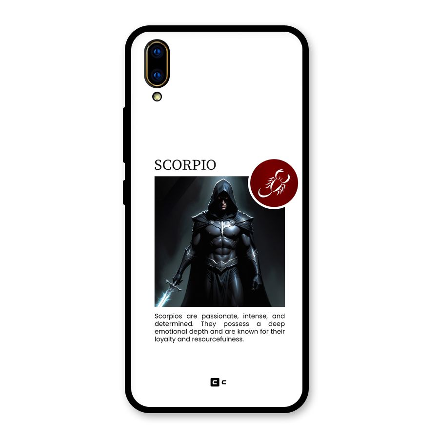 Sane Scorpio Glass Back Case for Vivo V11 Pro