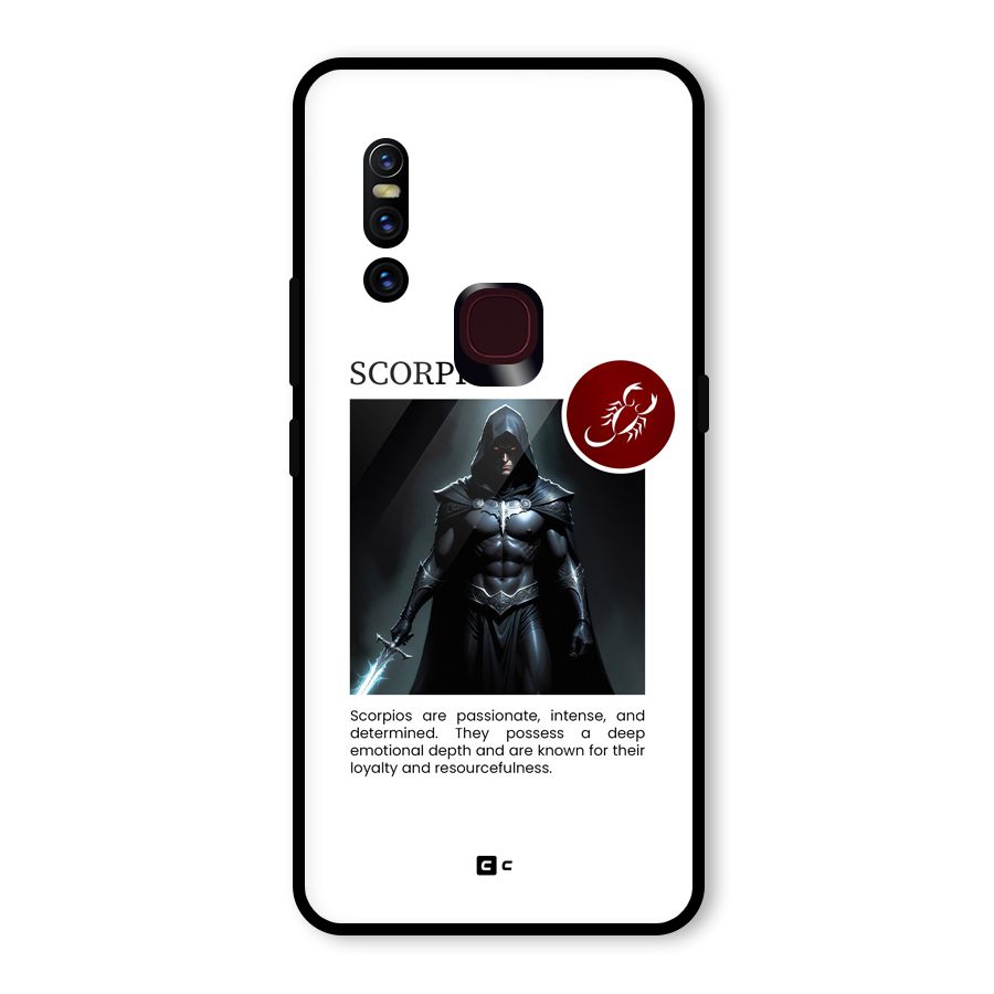 Sane Scorpio Glass Back Case for Vivo V15