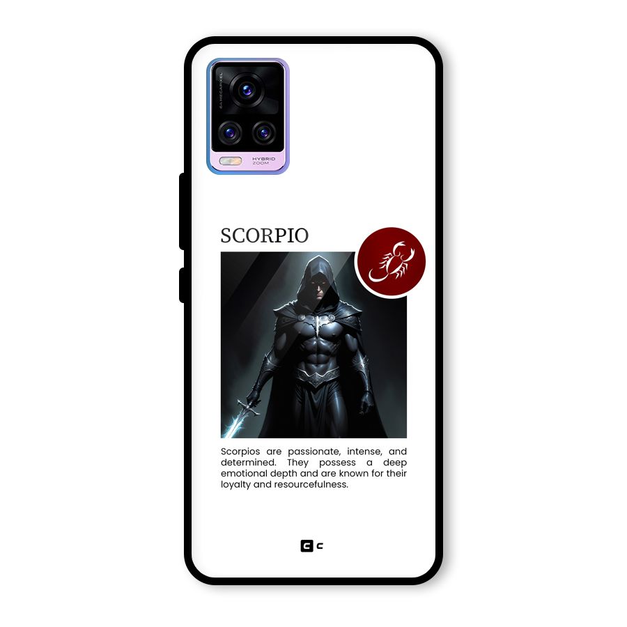 Sane Scorpio Glass Back Case for Vivo V20 Pro