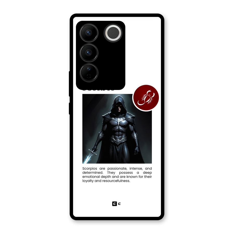 Sane Scorpio Glass Back Case for Vivo V27 Pro