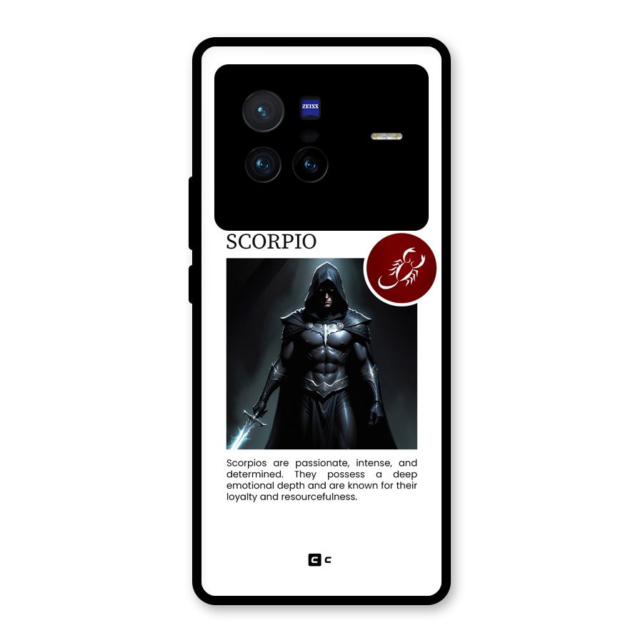 Sane Scorpio Glass Back Case for Vivo X80