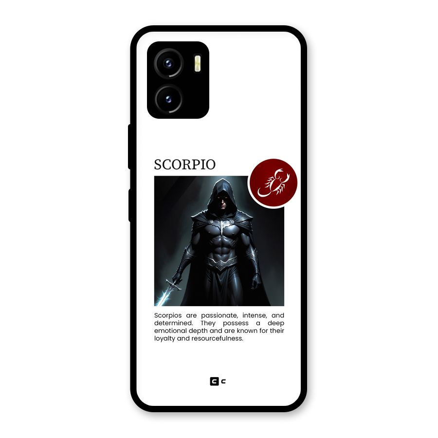 Sane Scorpio Glass Back Case for Vivo Y15s