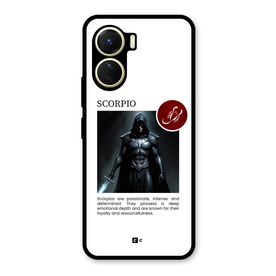 Sane Scorpio Glass Back Case for Vivo Y16