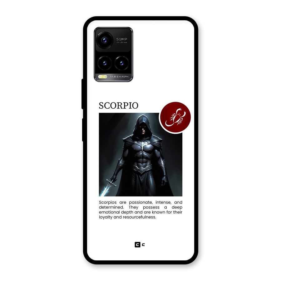 Sane Scorpio Glass Back Case for Vivo Y21T
