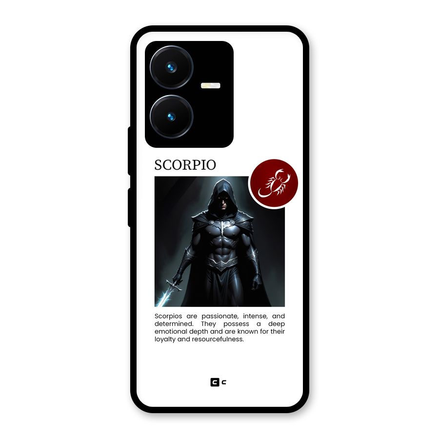 Sane Scorpio Glass Back Case for Vivo Y22