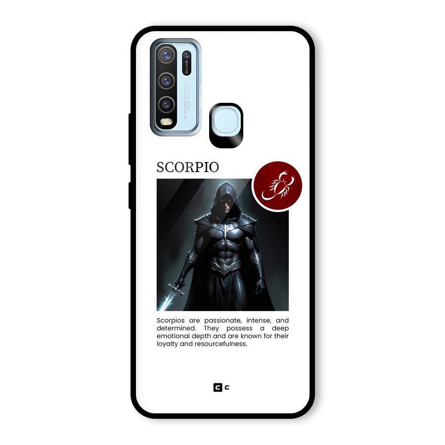 Sane Scorpio Glass Back Case for Vivo Y50