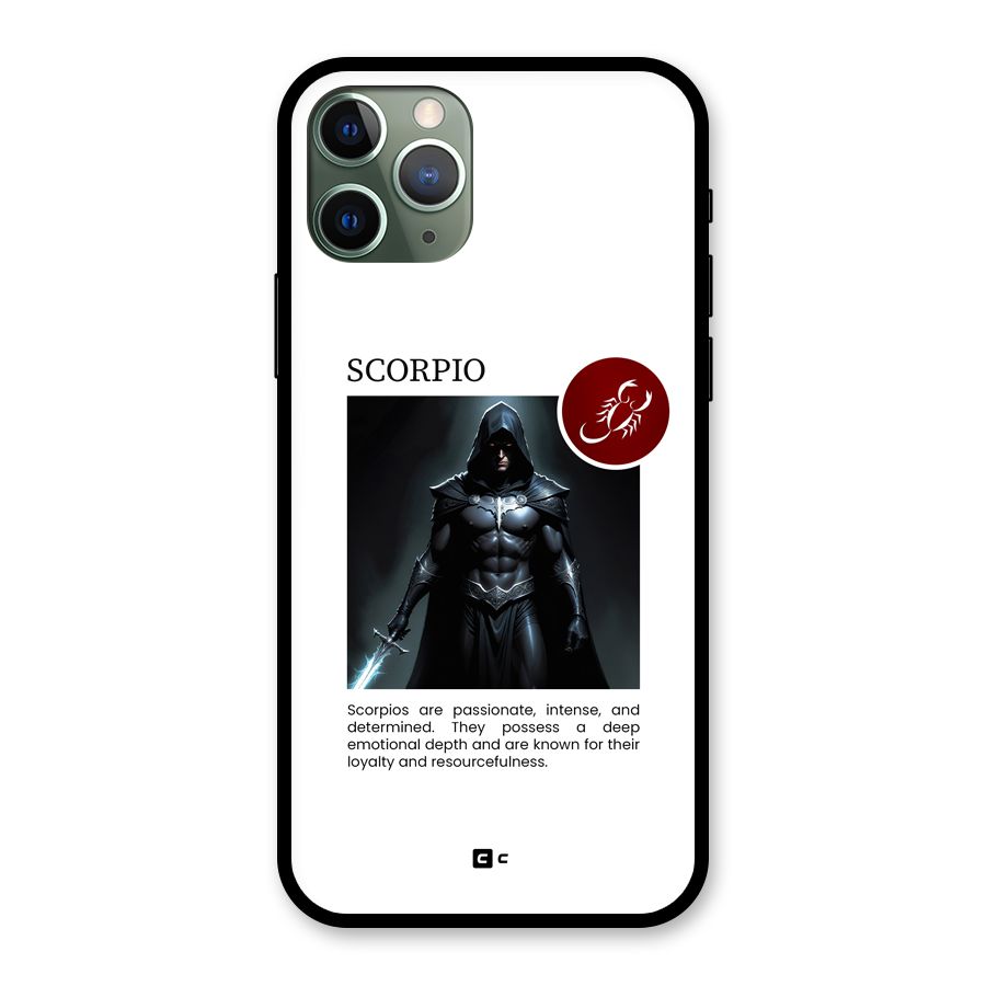 Sane Scorpio Glass Back Case for iPhone 11 Pro