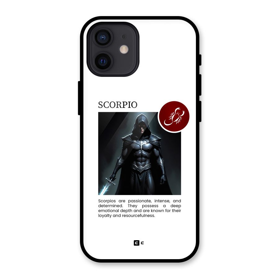 Sane Scorpio Glass Back Case for iPhone 12