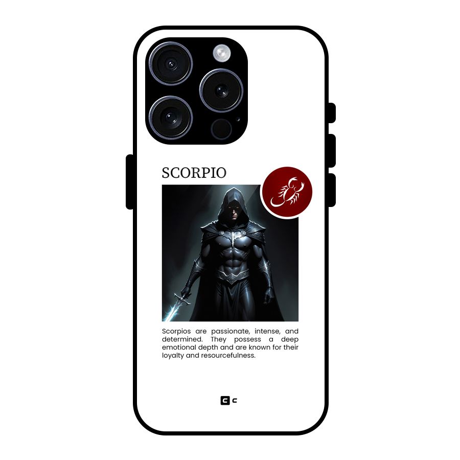 Sane Scorpio Glass Back Case for iPhone 15 Pro