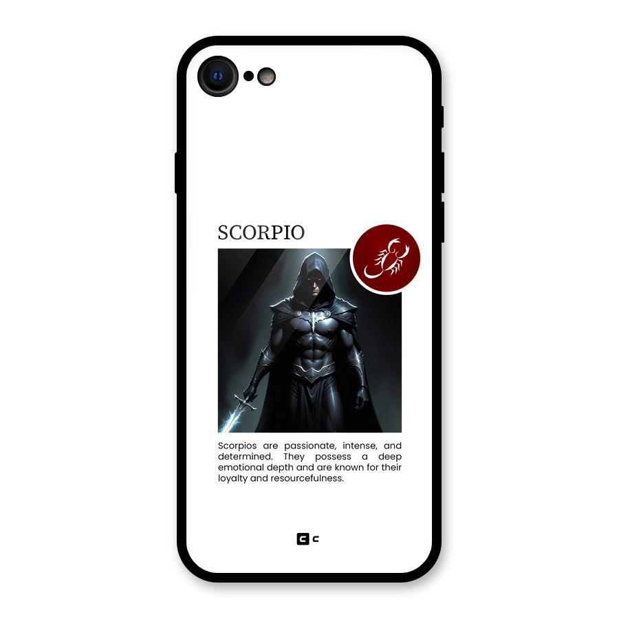 Sane Scorpio Glass Back Case for iPhone 8