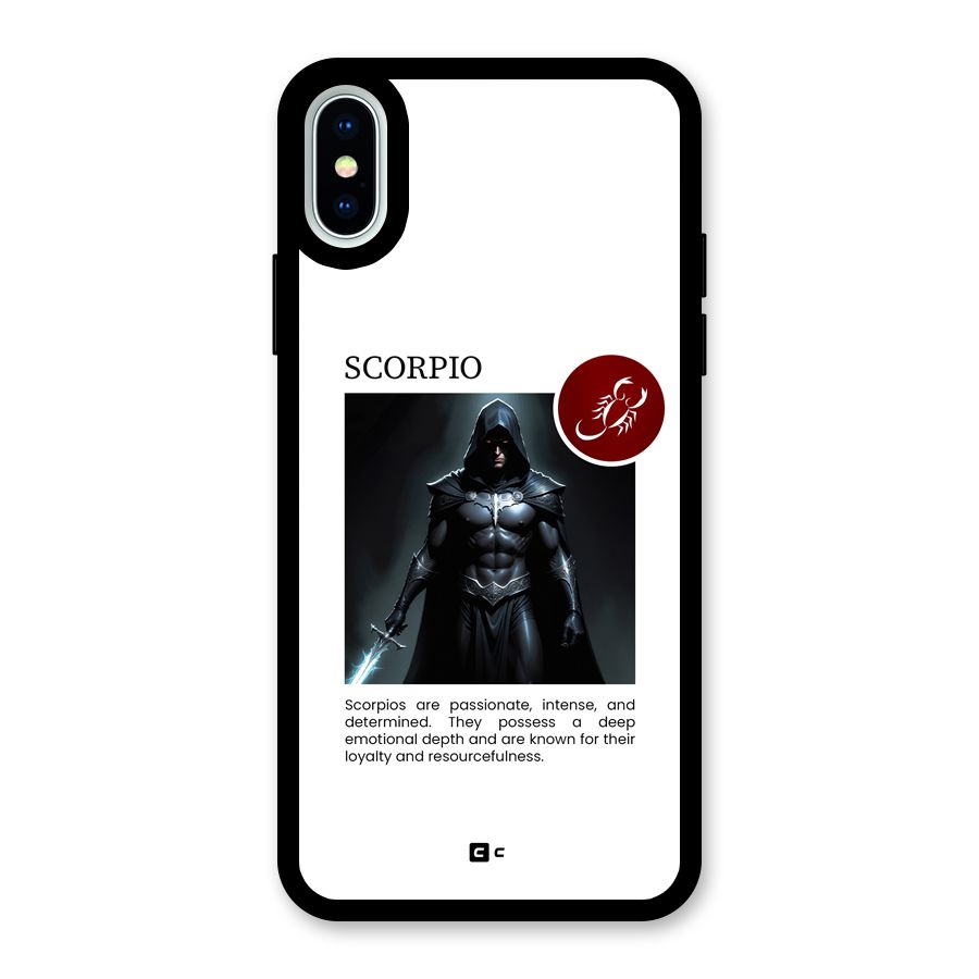 Sane Scorpio Glass Back Case for iPhone XS
