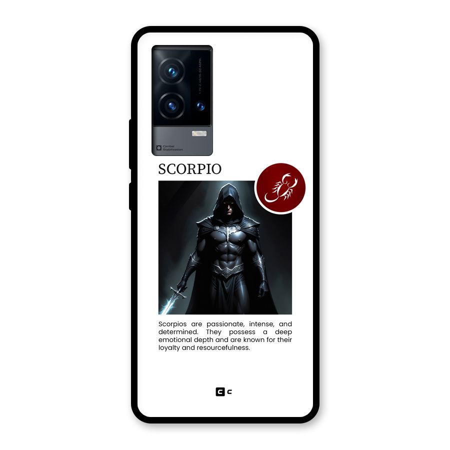 Sane Scorpio Glass Back Case for iQOO 9 5G