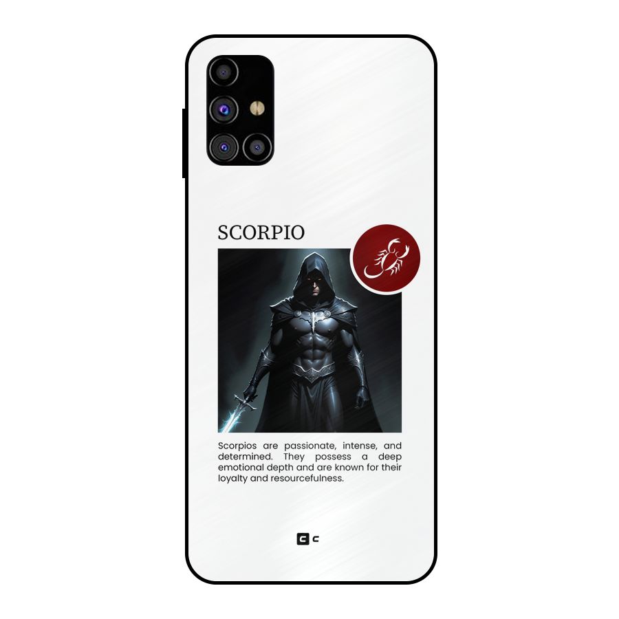 Sane Scorpio Metal Back Case for Galaxy M31s