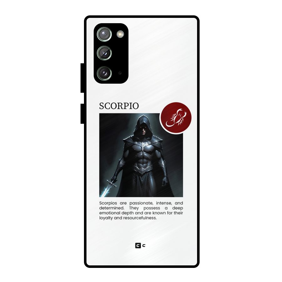 Sane Scorpio Metal Back Case for Galaxy Note 20
