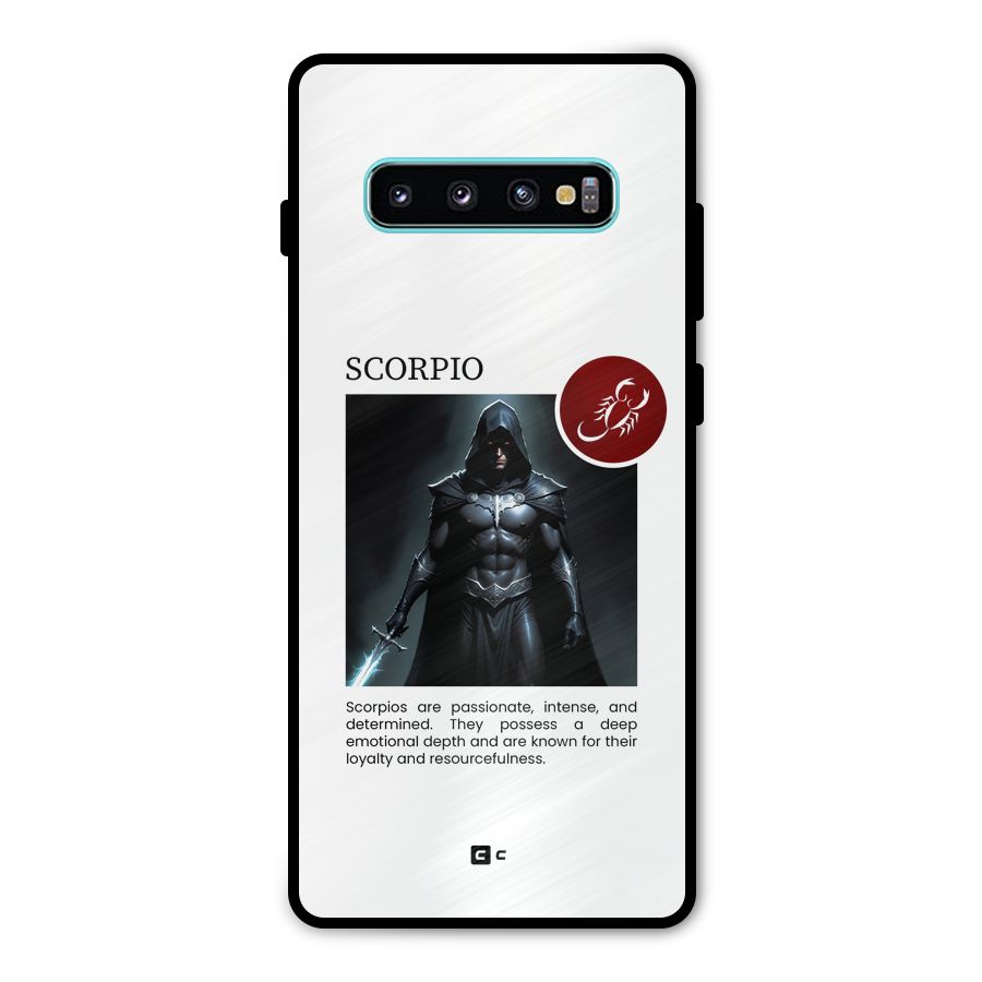 Sane Scorpio Metal Back Case for Galaxy S10 Plus