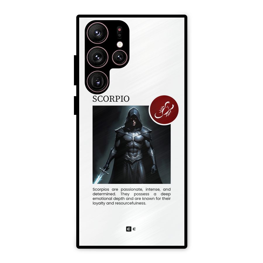 Sane Scorpio Metal Back Case for Galaxy S22 Ultra 5G