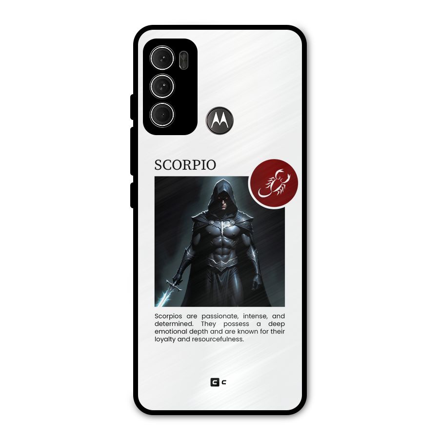 Sane Scorpio Metal Back Case for Moto G60
