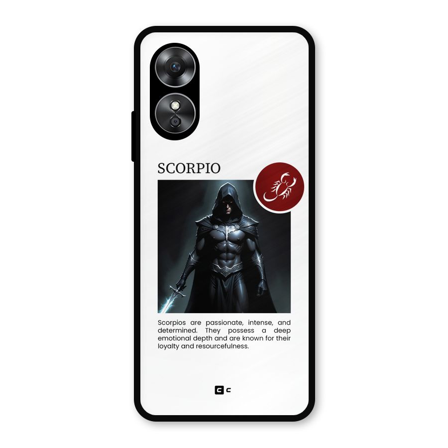 Sane Scorpio Metal Back Case for Oppo A17