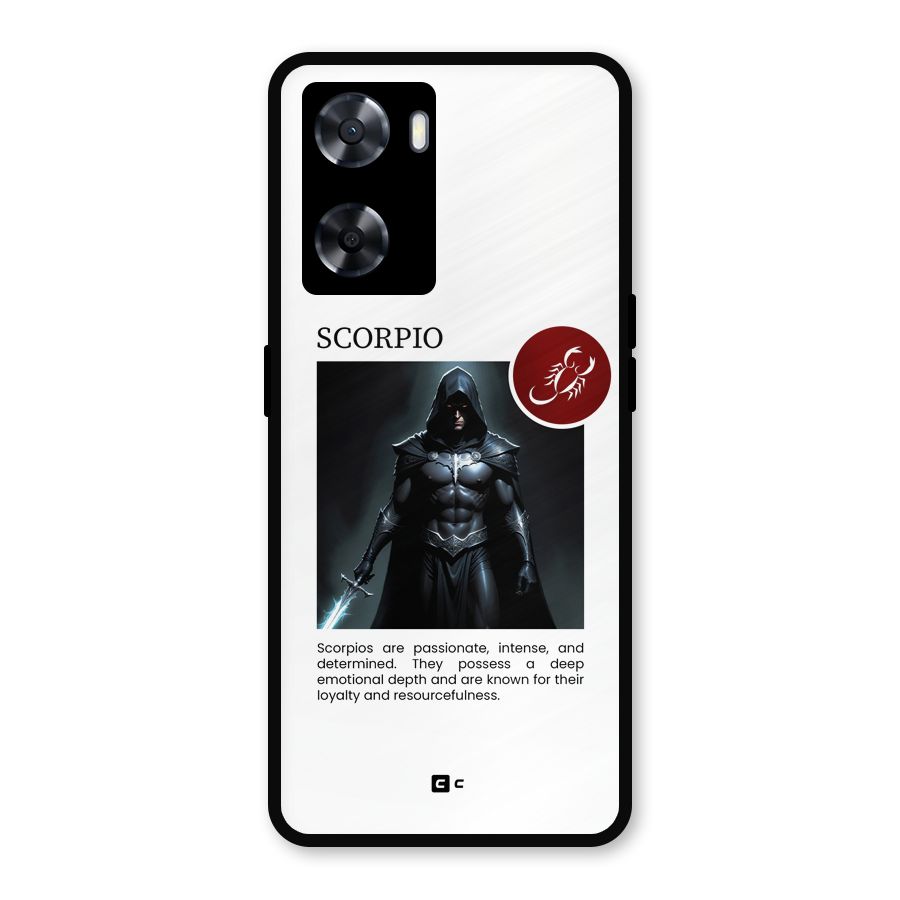 Sane Scorpio Metal Back Case for Oppo A77s