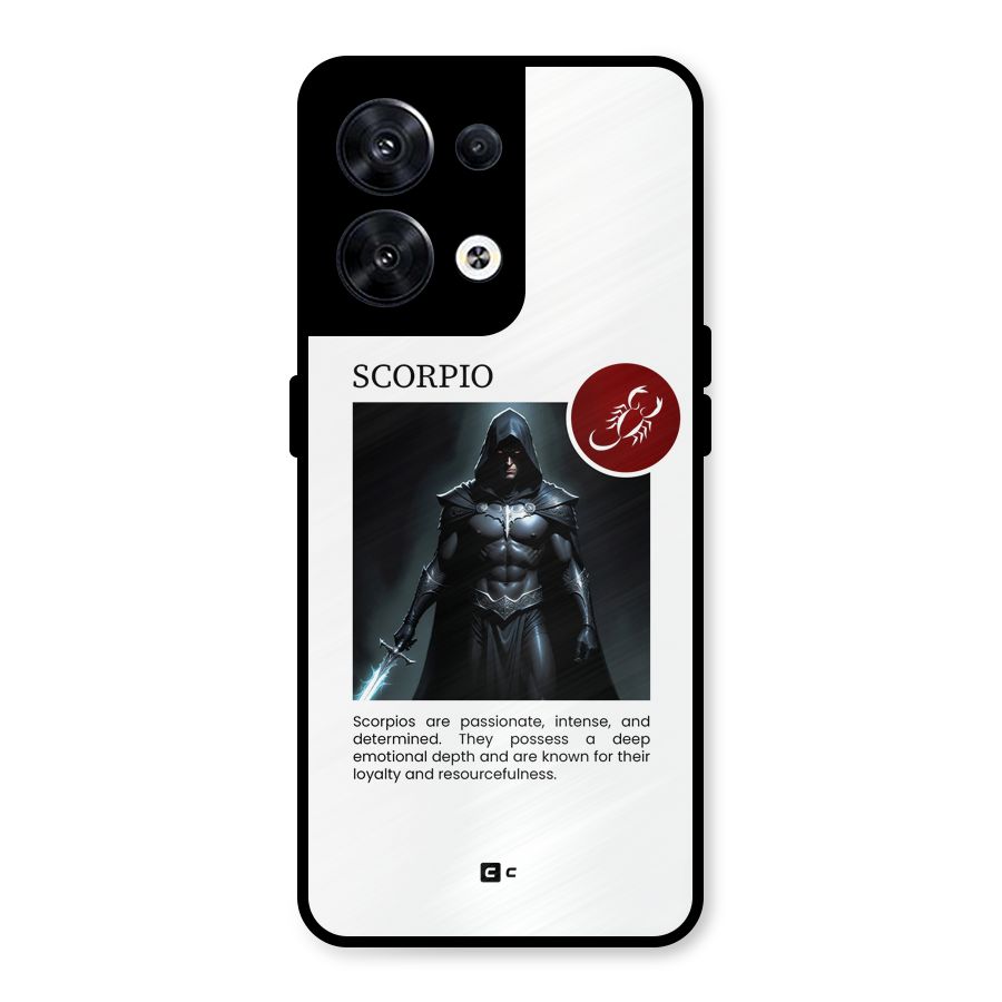 Sane Scorpio Metal Back Case for Oppo Reno8 5G