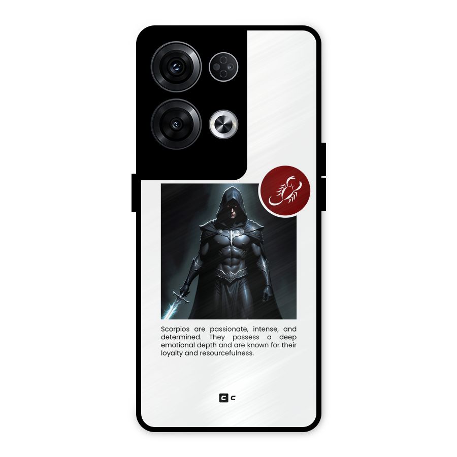Sane Scorpio Metal Back Case for Oppo Reno8 Pro 5G