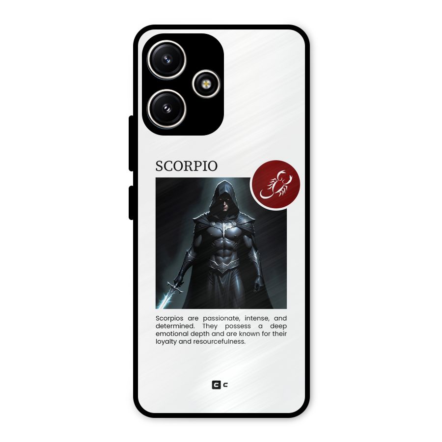 Sane Scorpio Metal Back Case for Poco M6 Pro