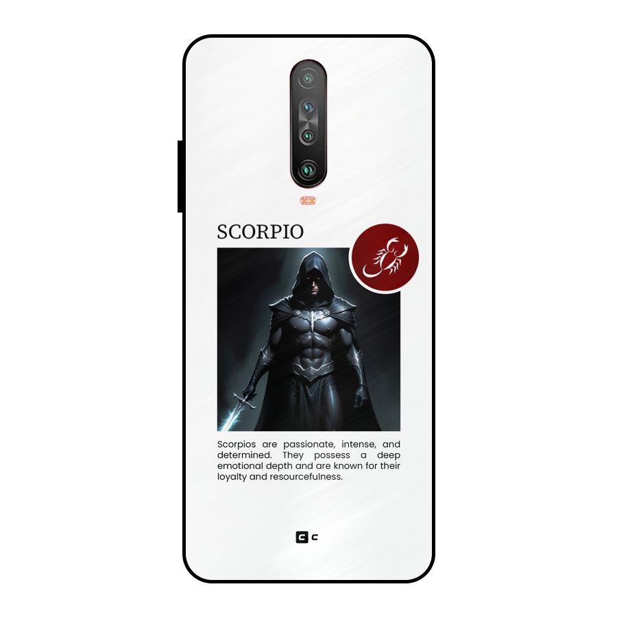 Sane Scorpio Metal Back Case for Poco X2