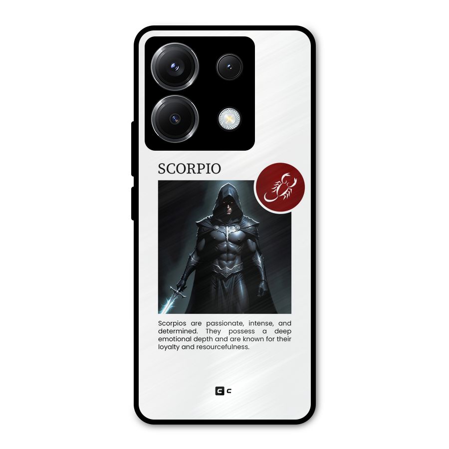 Sane Scorpio Metal Back Case for Poco X6