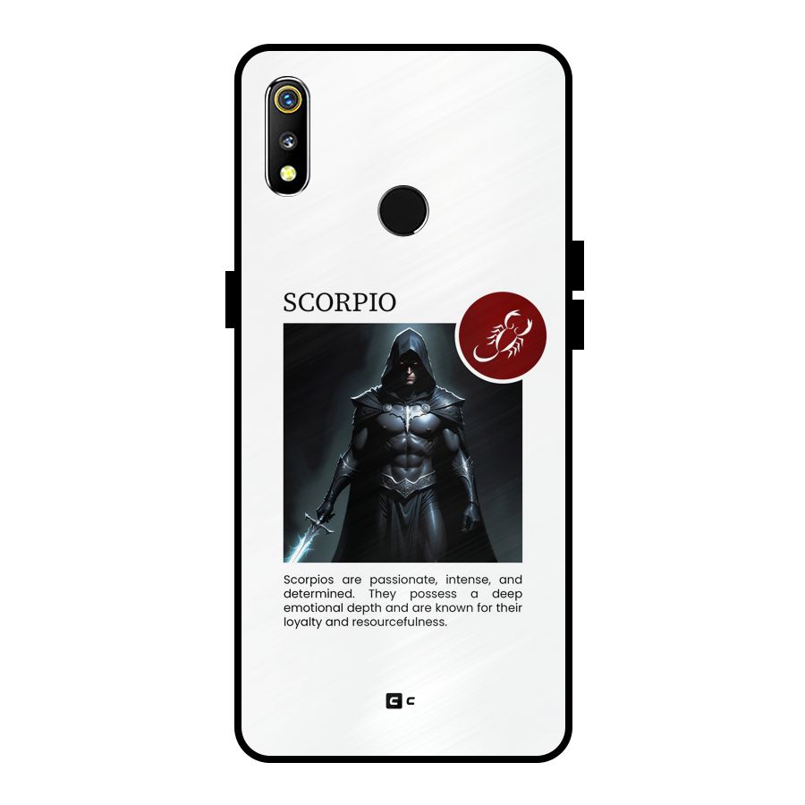 Sane Scorpio Metal Back Case for Realme 3i
