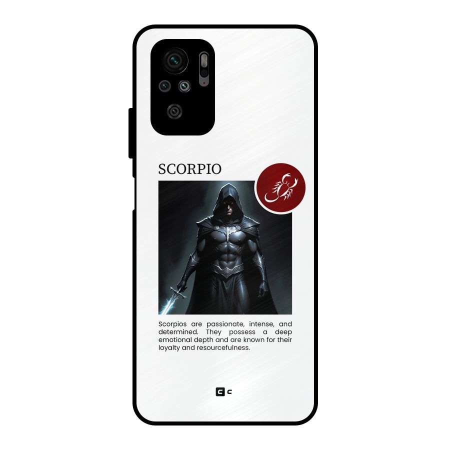 Sane Scorpio Metal Back Case for Redmi Note 10S