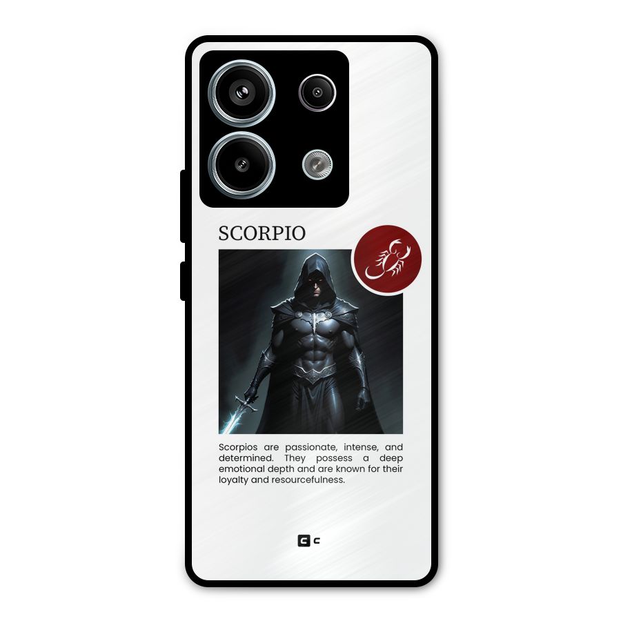 Sane Scorpio Metal Back Case for Redmi Note 13 Pro 5G