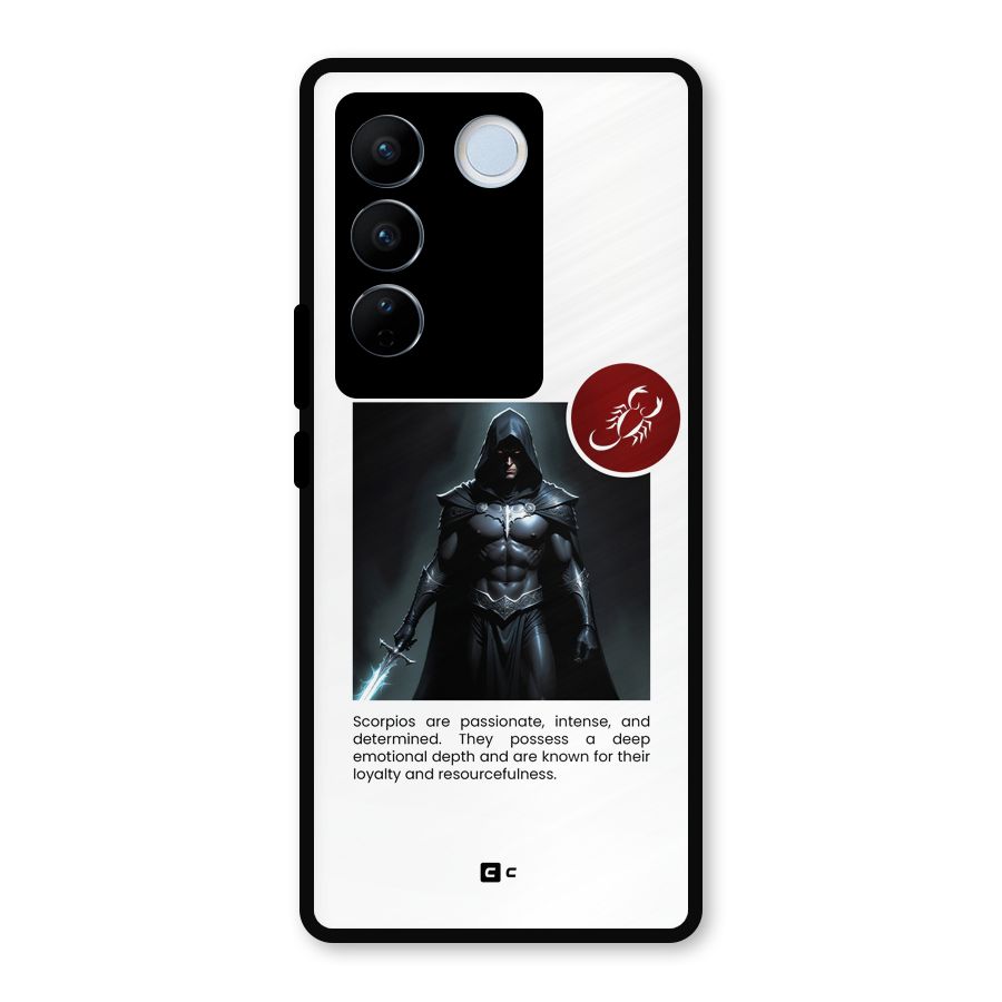 Sane Scorpio Metal Back Case for Vivo V27