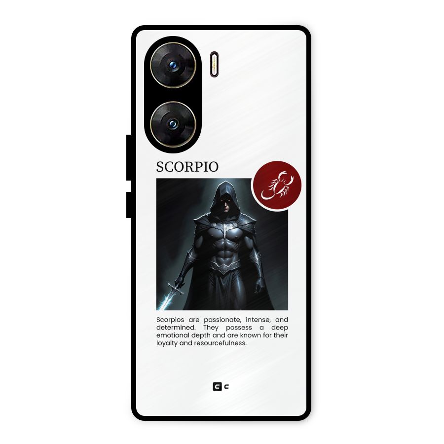 Sane Scorpio Metal Back Case for Vivo V29e
