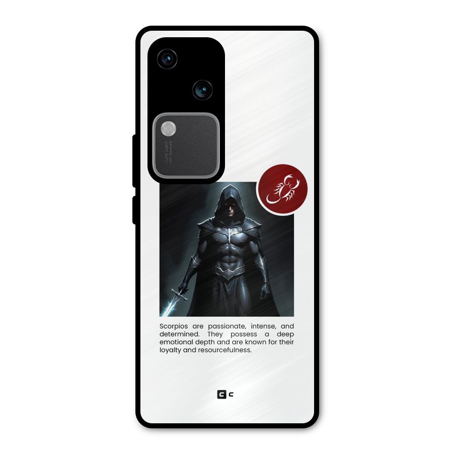 Sane Scorpio Metal Back Case for Vivo V30