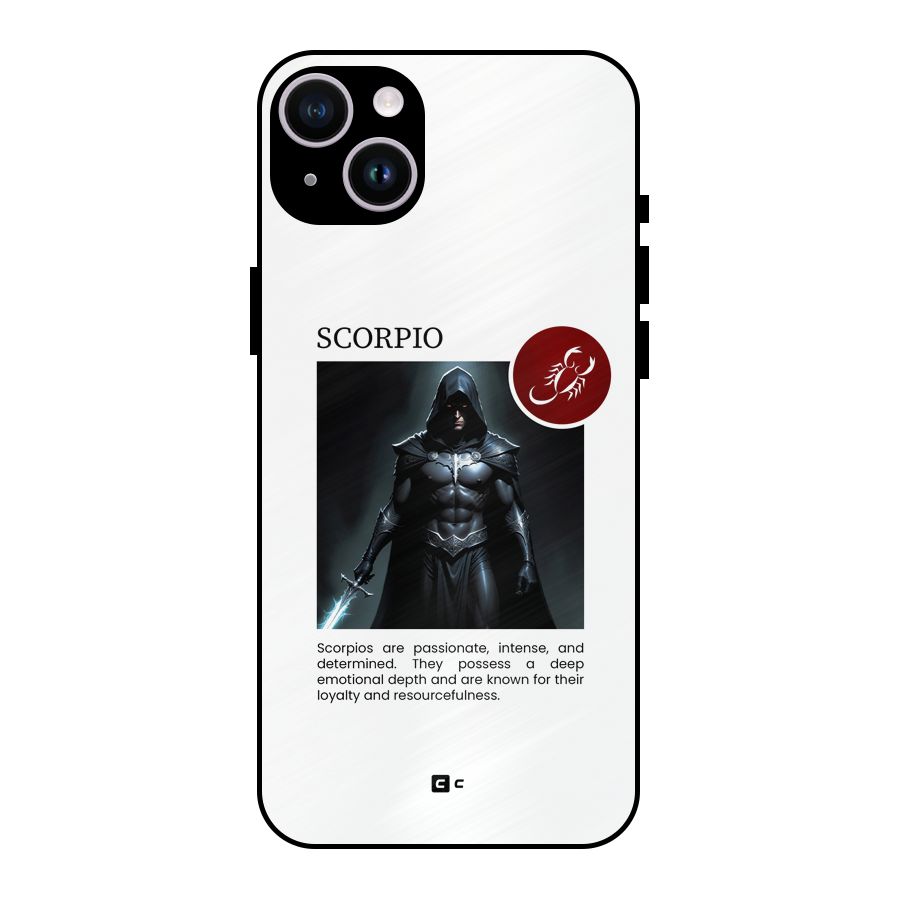 Sane Scorpio Metal Back Case for iPhone 14 Plus