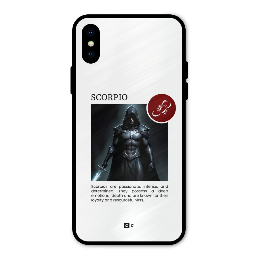 Sane Scorpio Metal Back Case for iPhone XS